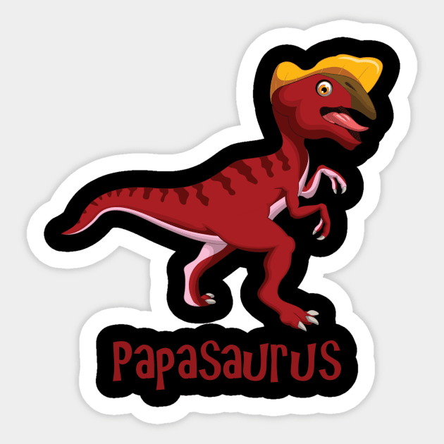 papasaurus Sticker by cdclocks